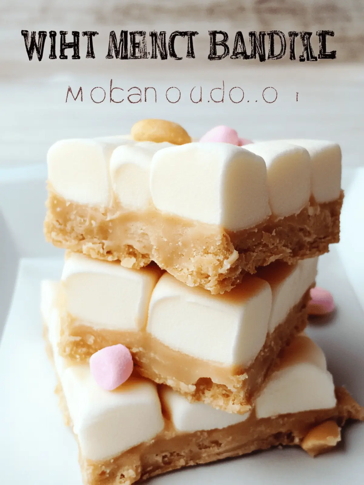 White Chocolate Peanut Butter Marshmallow Squares
