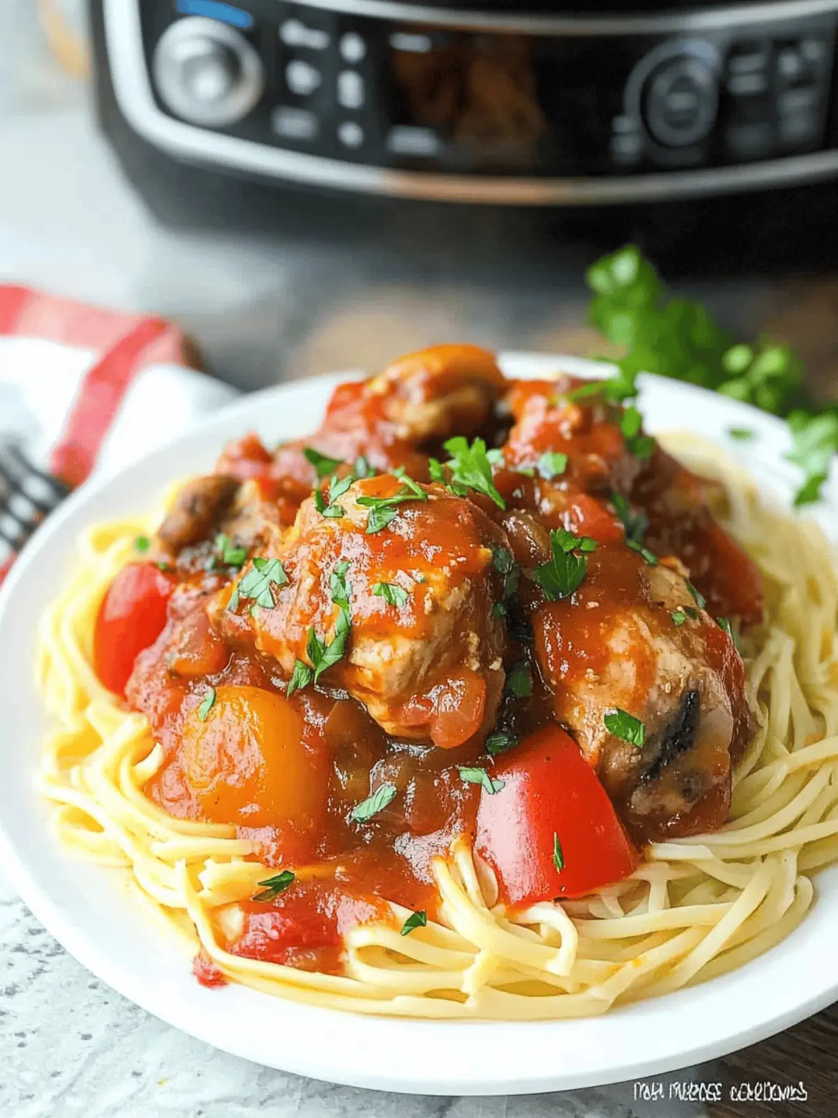 Slow Cooker Chicken Cacciatore