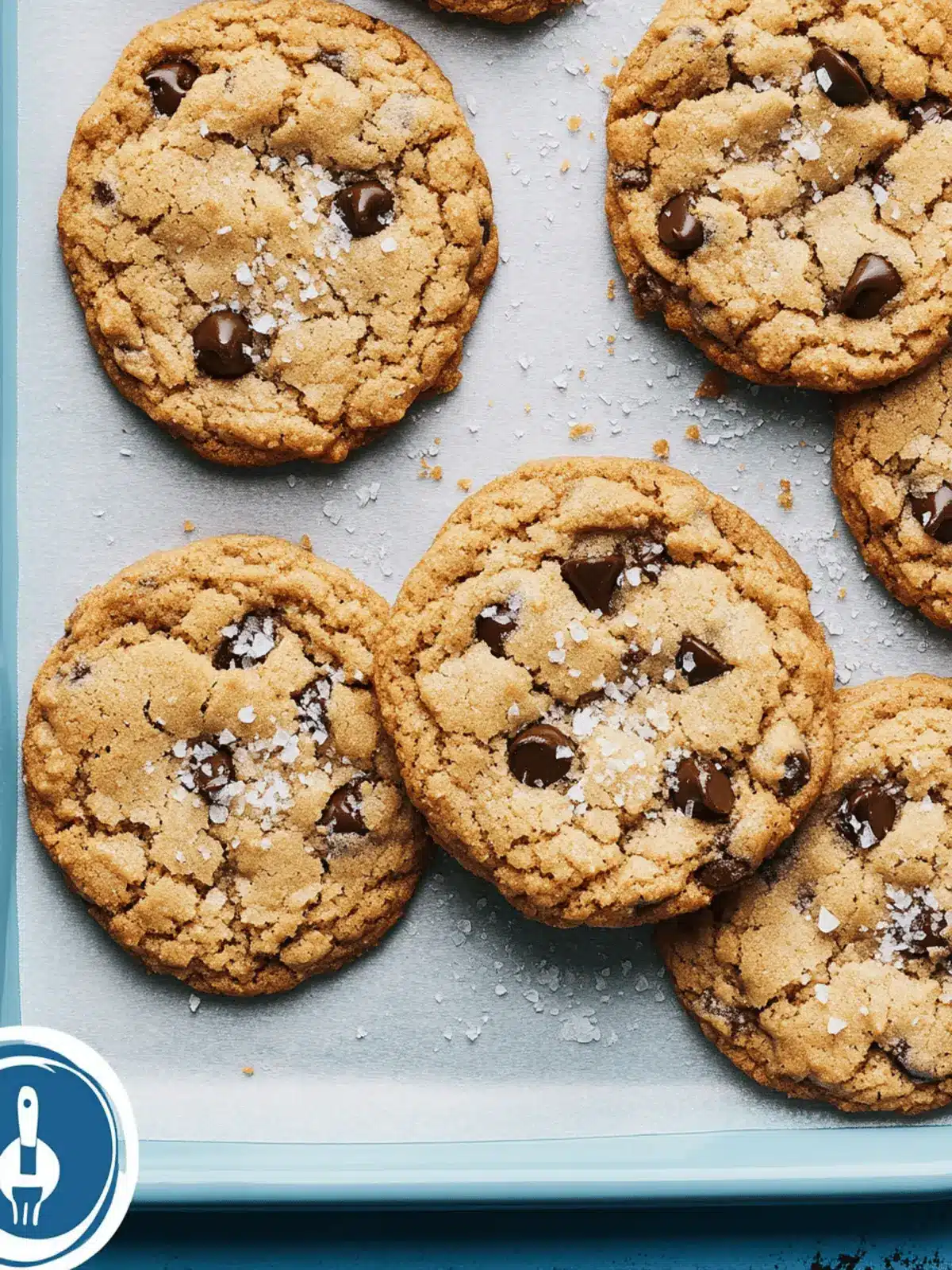 Chocolate Chip Cookies With Olive Oil and Sea Salt