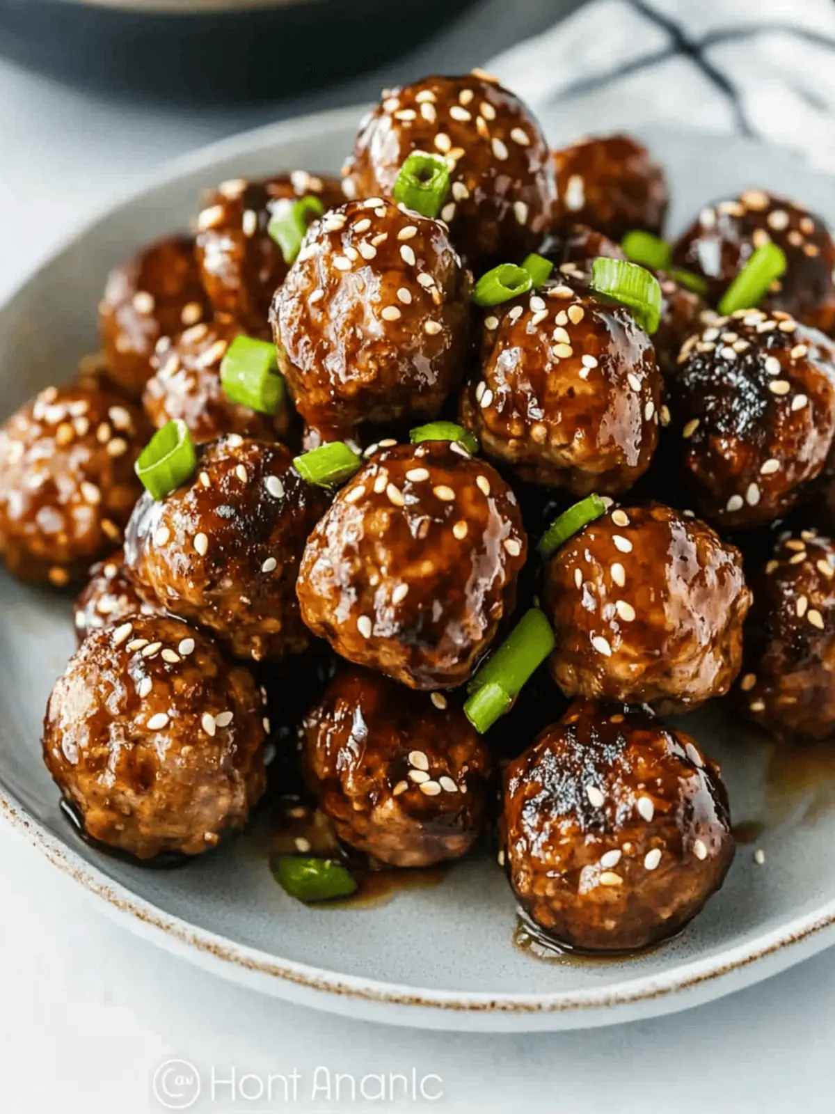 Hoisin Glazed Meatballs