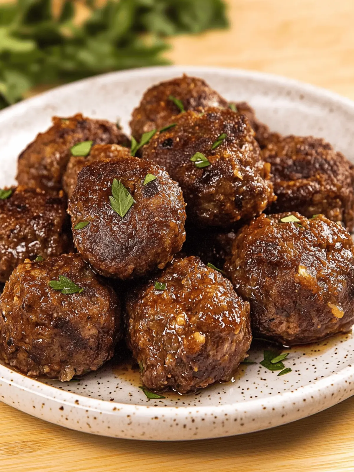Bison Meatballs