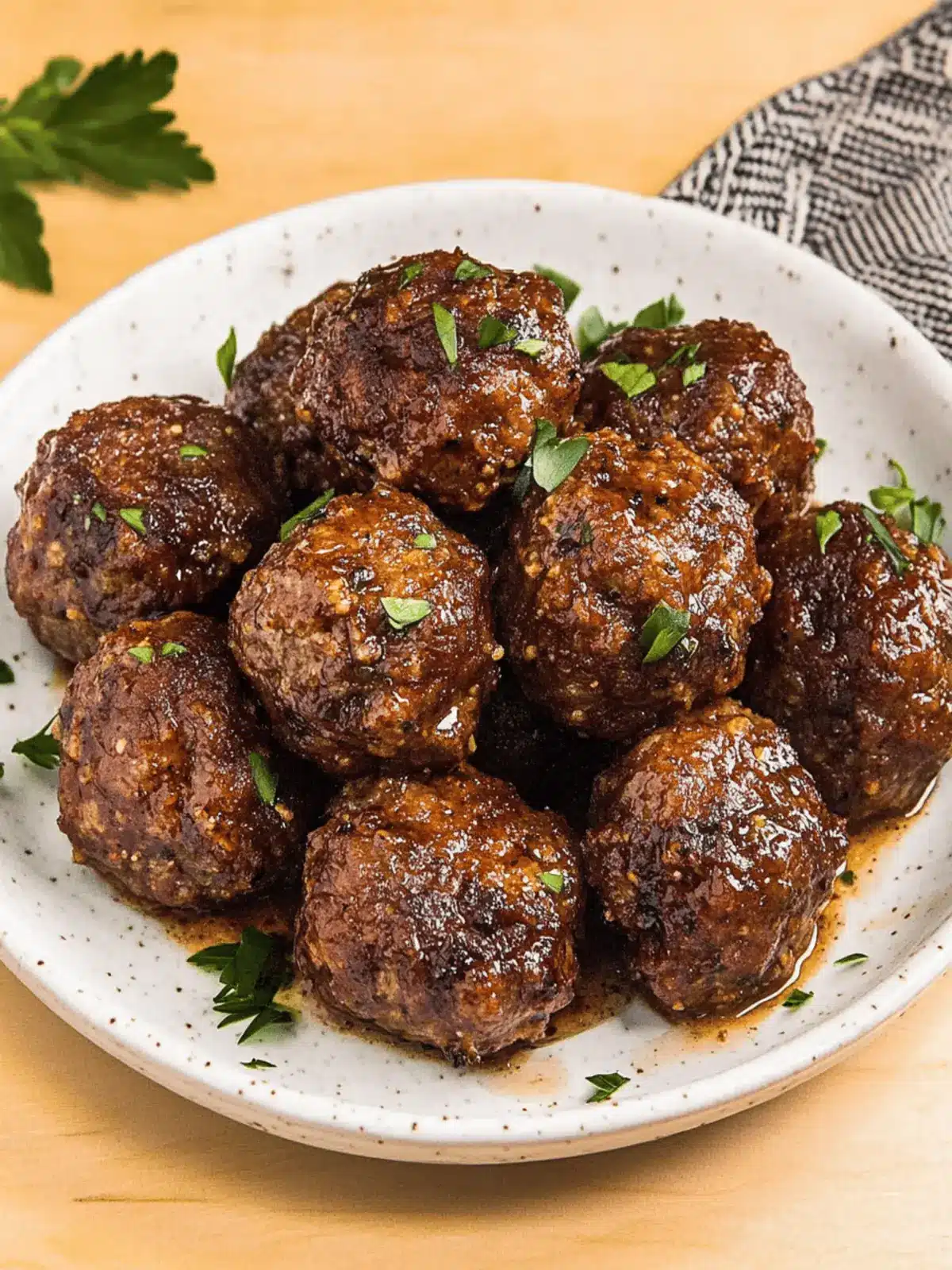 Bison Meatballs