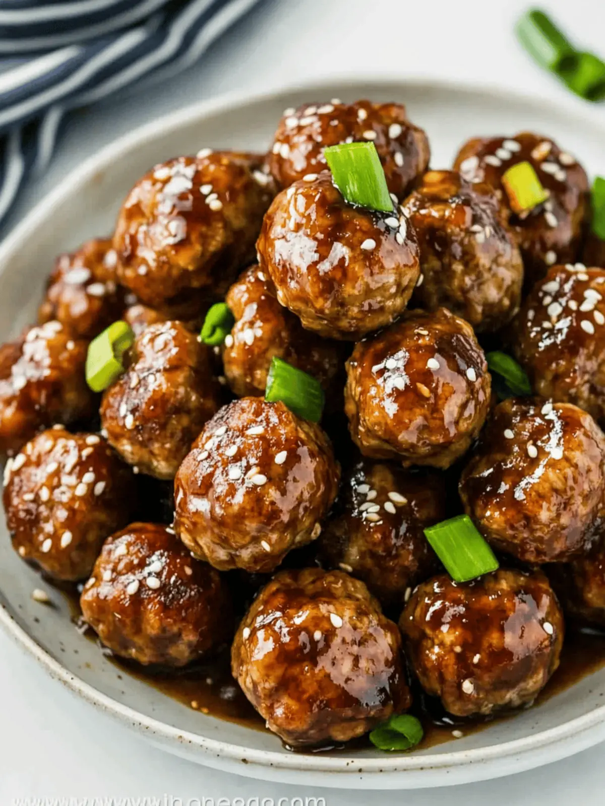 Hoisin Glazed Meatballs