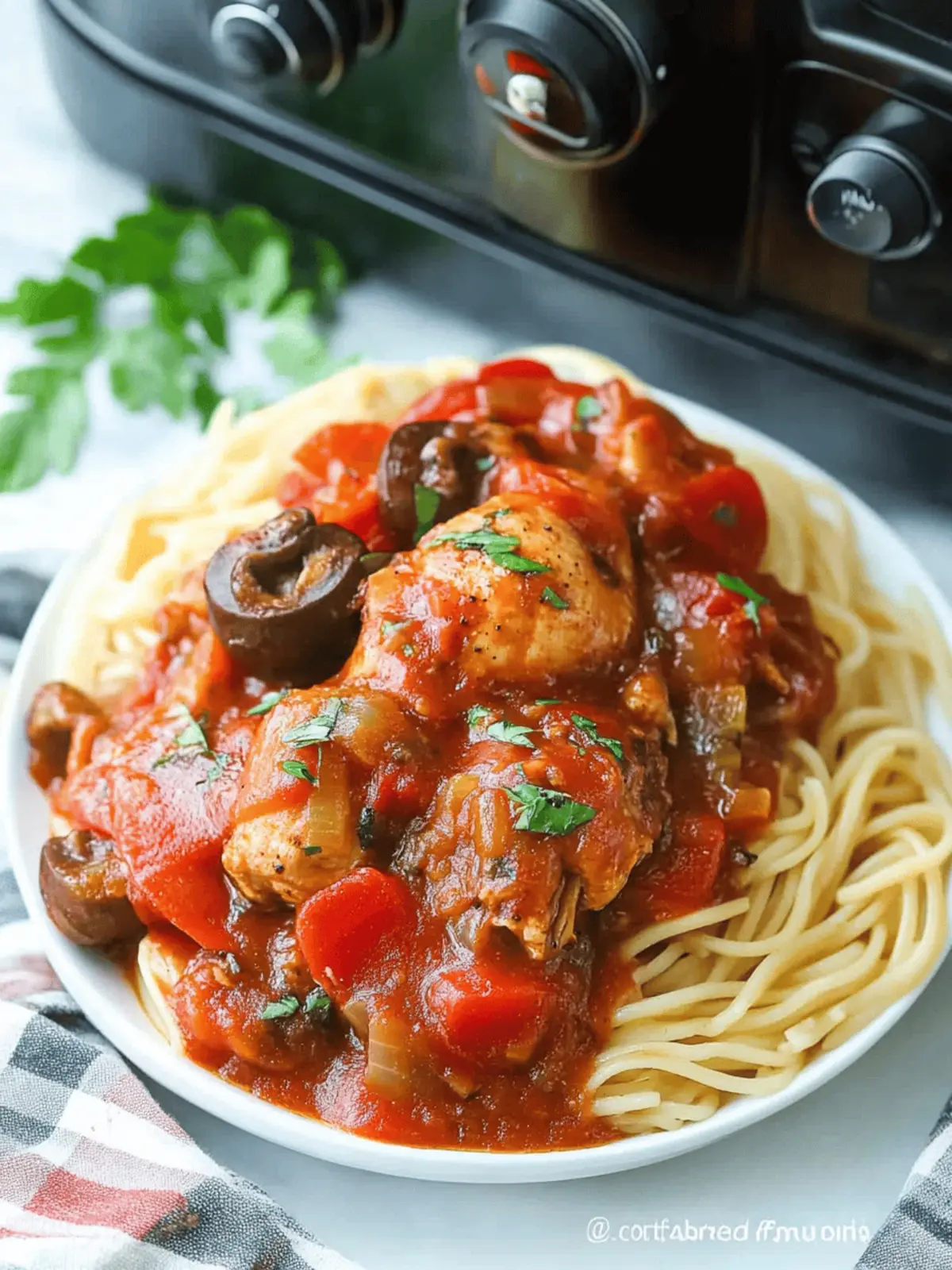 Slow Cooker Chicken Cacciatore
