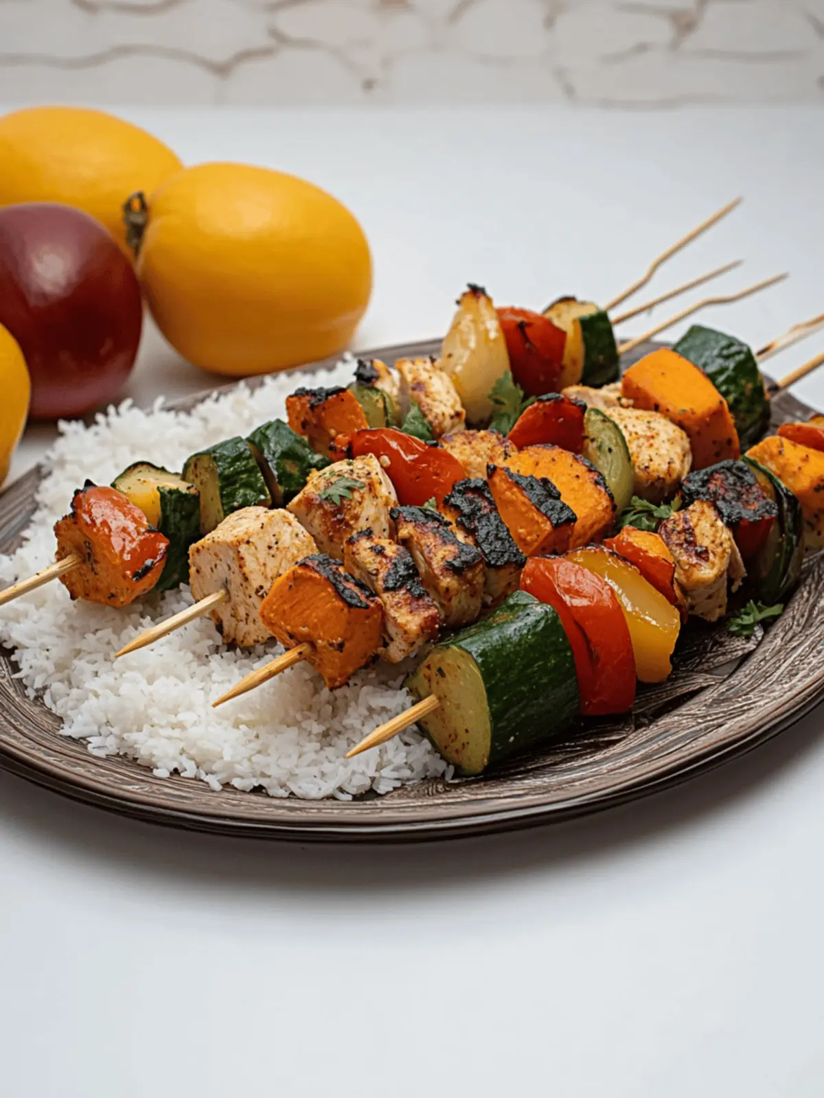 Sweetpotato Chicken Kebabs