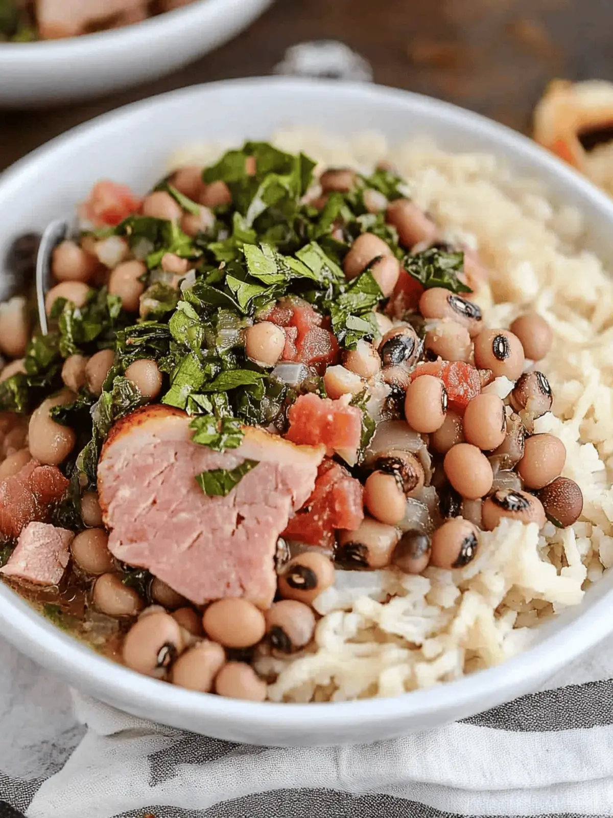 Flavor-Packed Black Eyed Peas Recipe with Ham for Good Luck 5 Black Eyed Peas Recipe (with Ham)