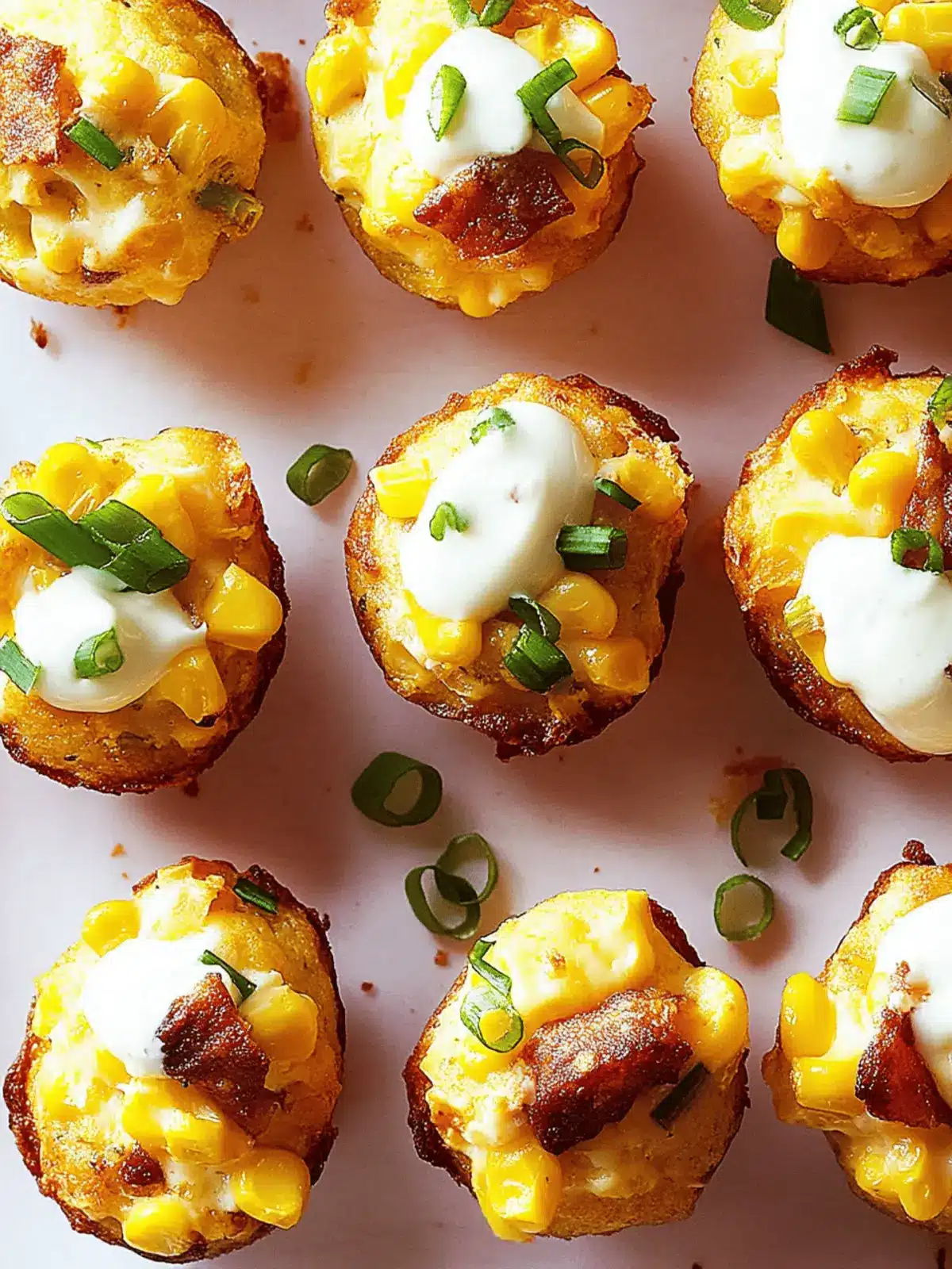 Loaded Cheesy Corn Bites