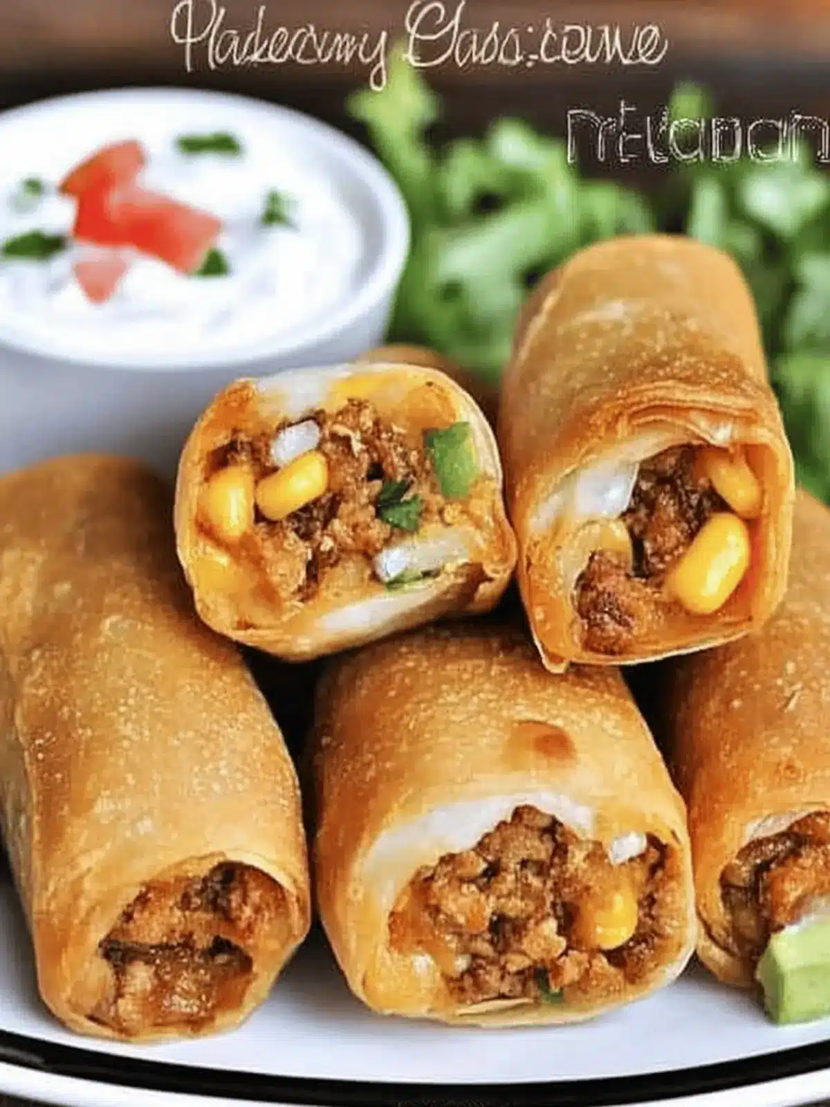 Taco Egg Rolls!