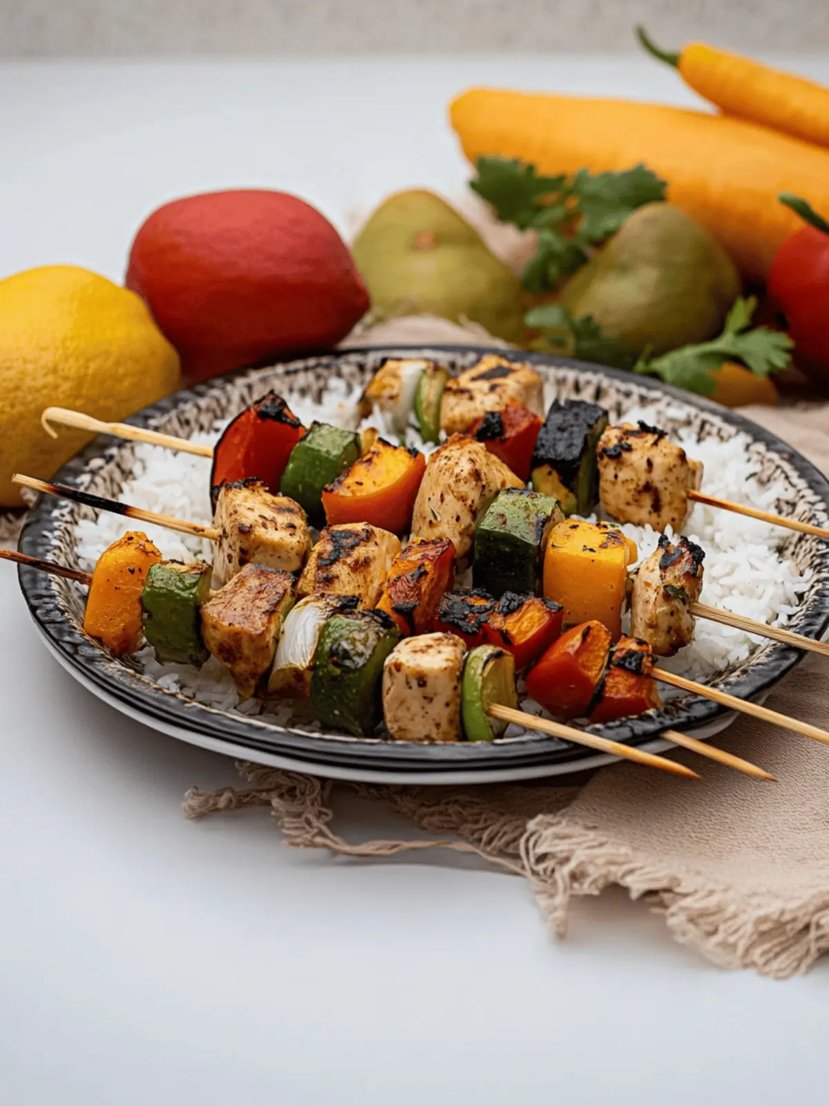 Sweetpotato Chicken Kebabs