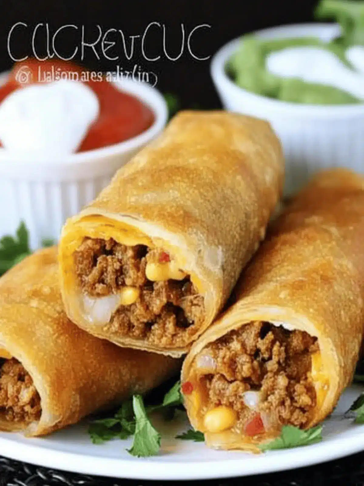 Taco Egg Rolls!