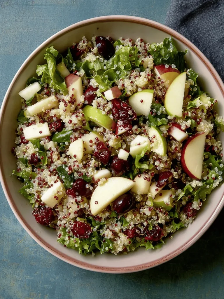 Cranberry Apple Quinoa Salad