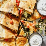 Sheet-Pan Spanakopita Quesadillas