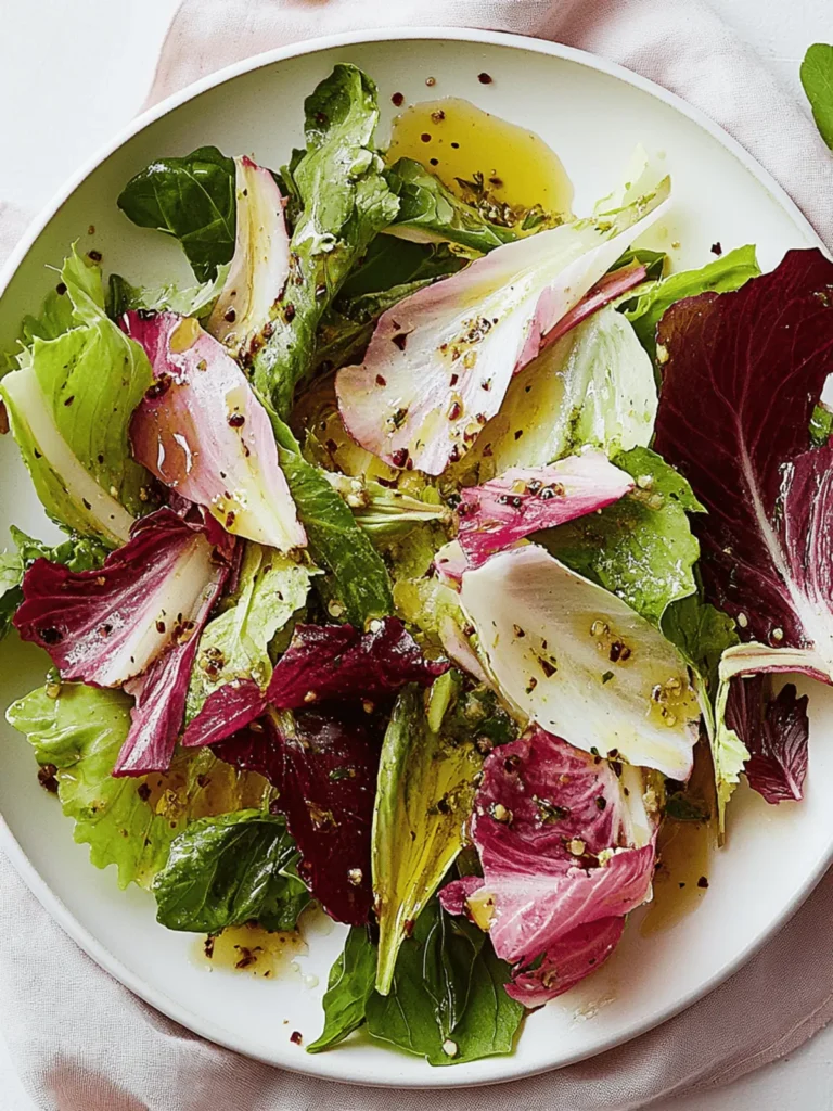 Chicory Salad with Honey-Mustard Vinaigrette