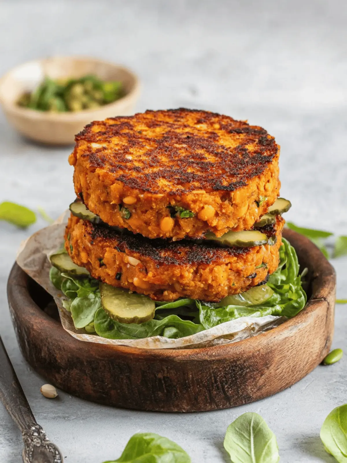Sweetpotato White Bean Burger