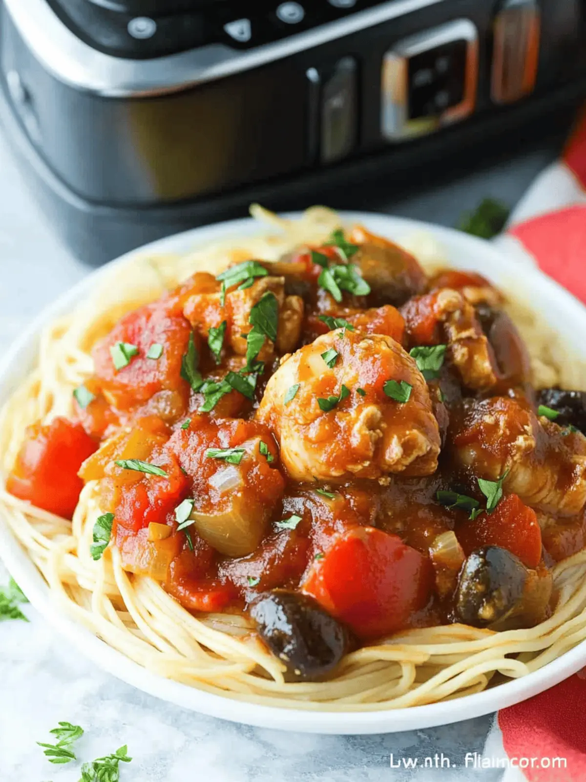 Slow Cooker Chicken Cacciatore