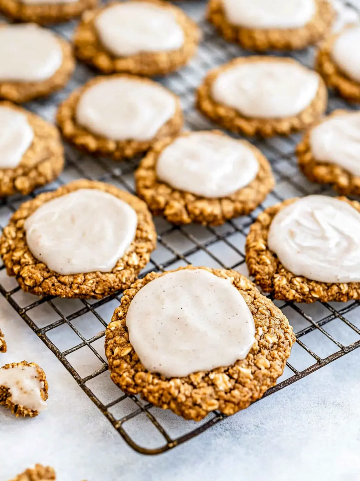 Chewy Iced Gingerbread Oatmeal Cookies You'll Adore 5 Chewy Iced Gingerbread Oatmeal Cookies