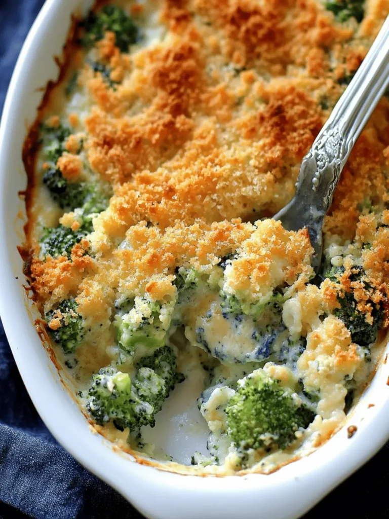 Broccoli Blue Cheese Bake