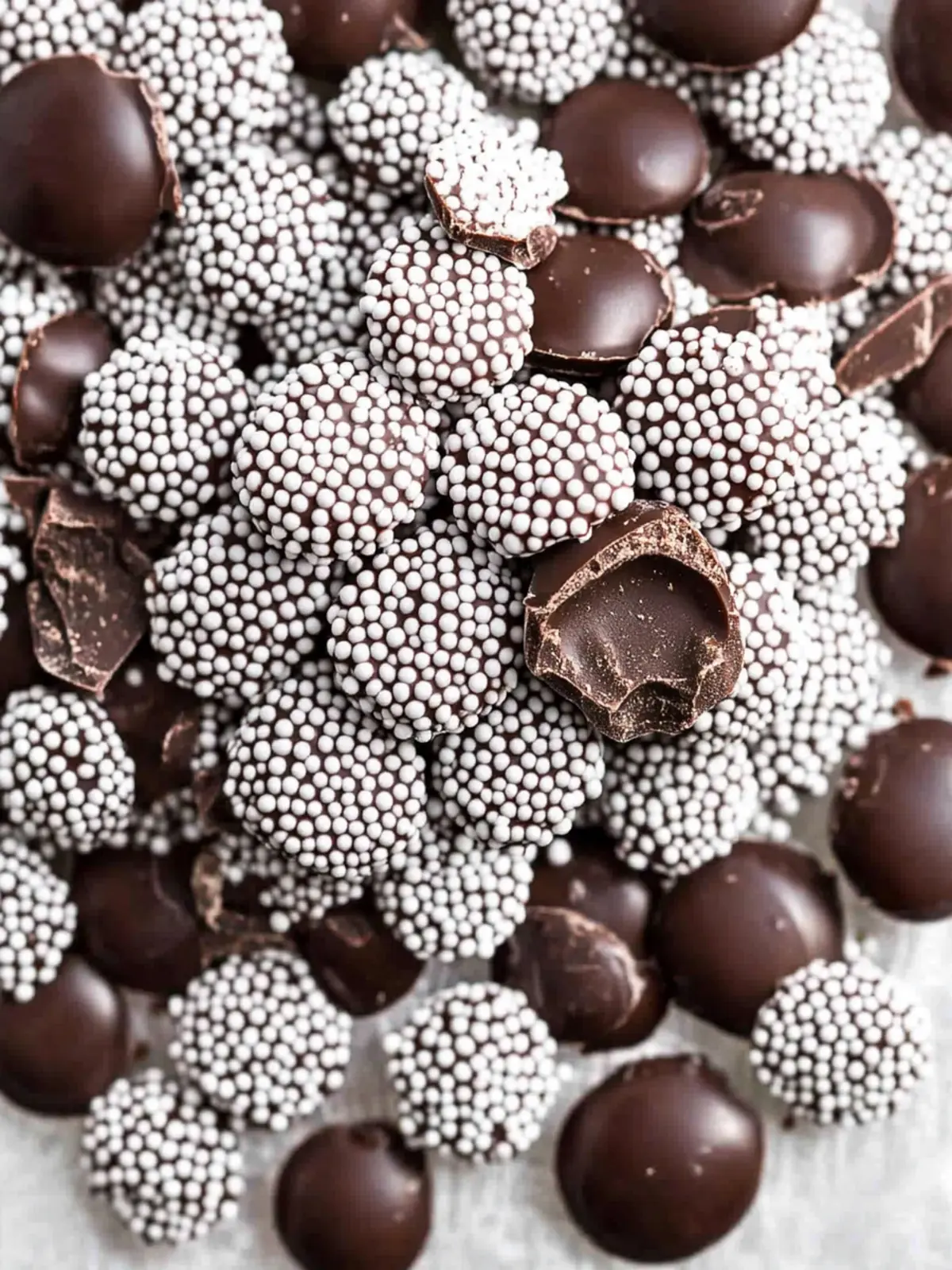 Homemade Chocolate Nonpareils Candy