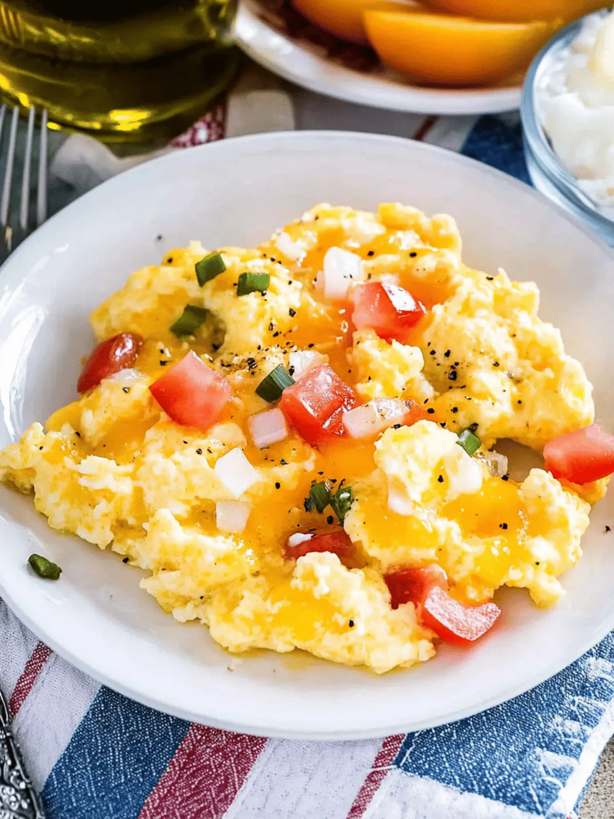 Hawaiian Scrambled Eggs with Cheese