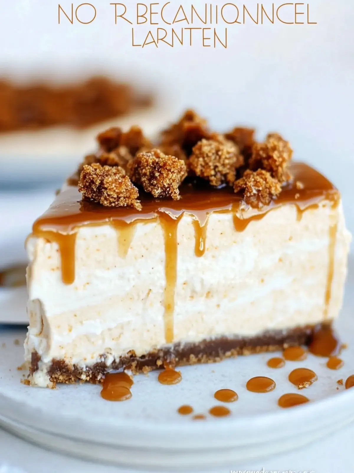 No-Bake Pumpkin Caramel Cheesecake