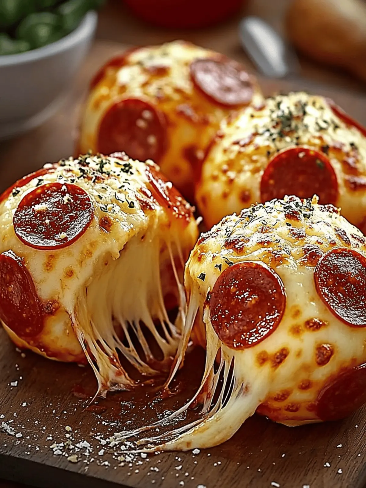 Pepperoni Pizza Bombs