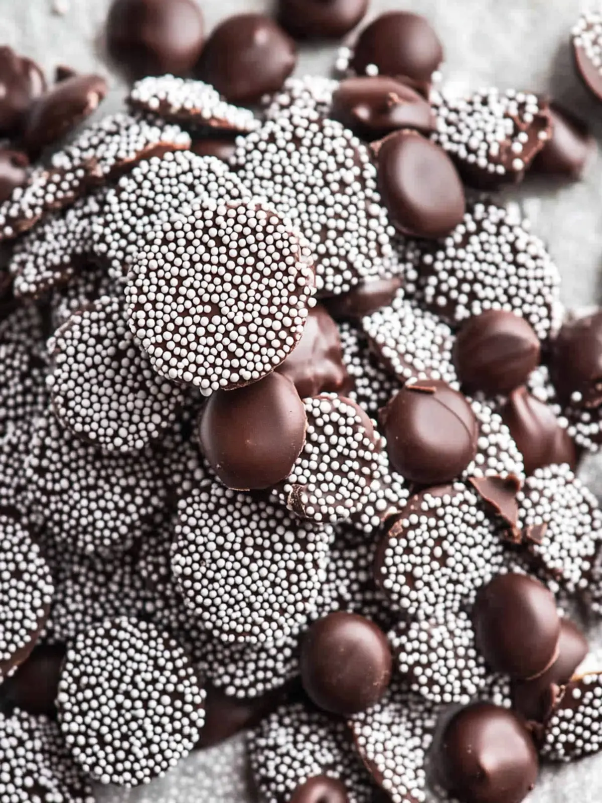 Homemade Chocolate Nonpareils Candy