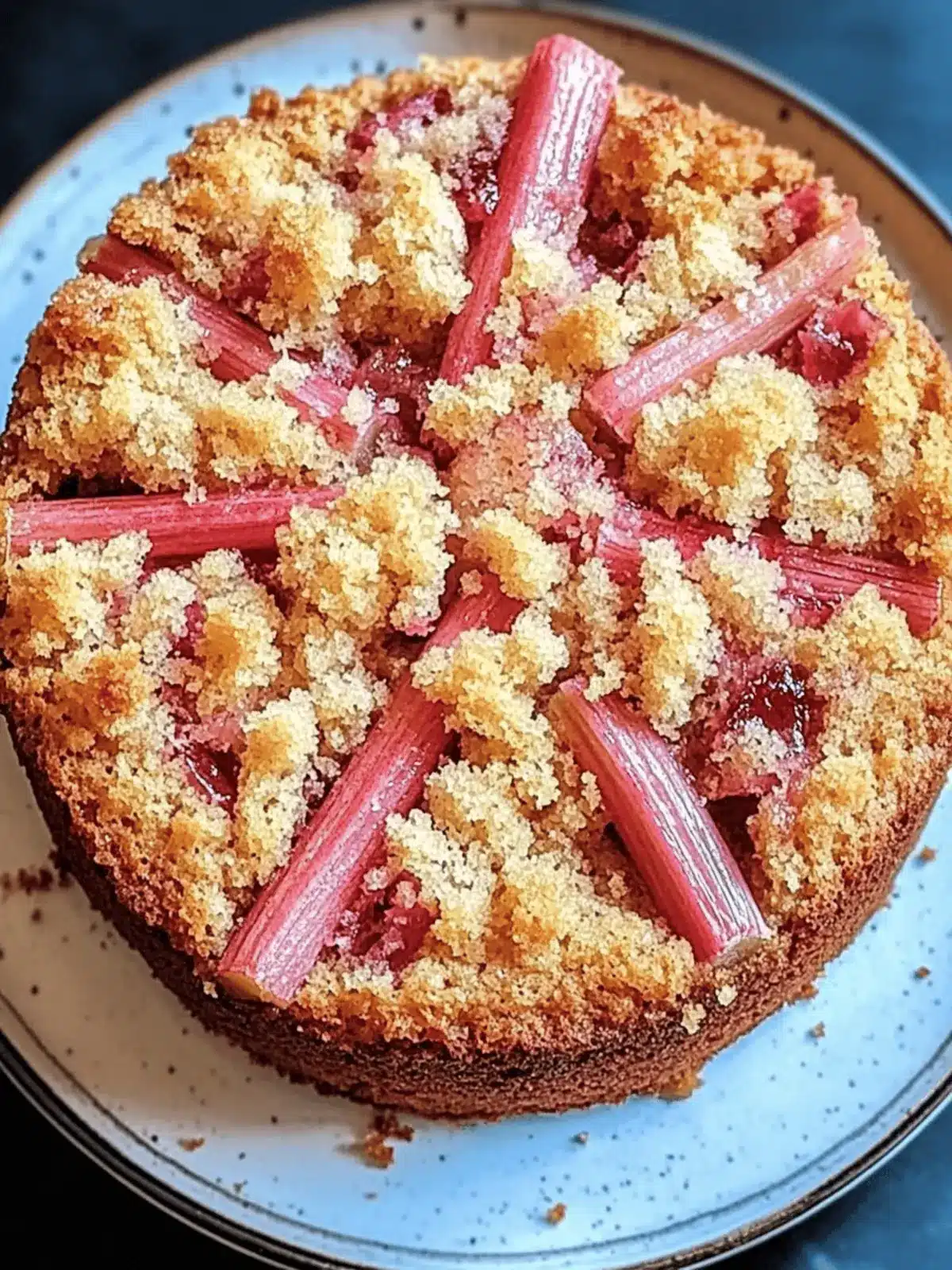 Rhubarb Coffee Cake