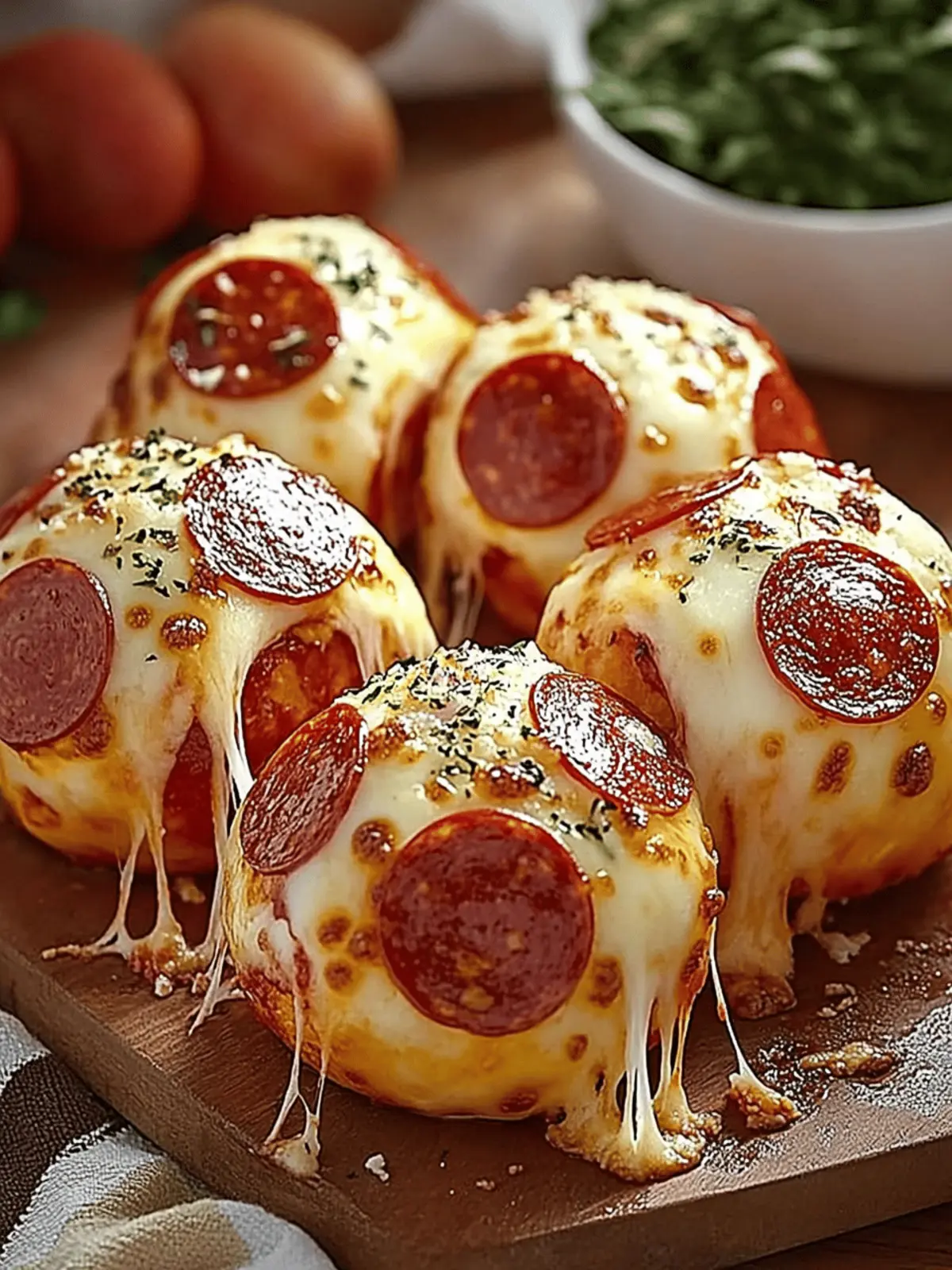 Pepperoni Pizza Bombs