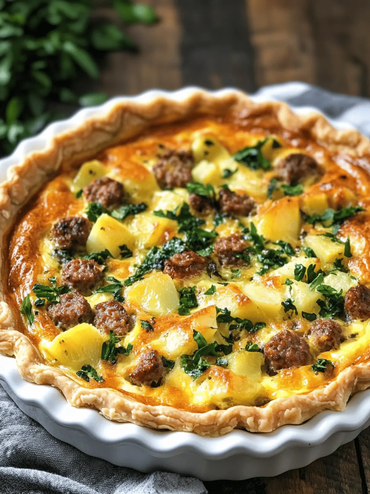 Irresistible Potato and Sausage Quiche Recipe for All Tastes 5 Potato and Sausage Quiche Recipe