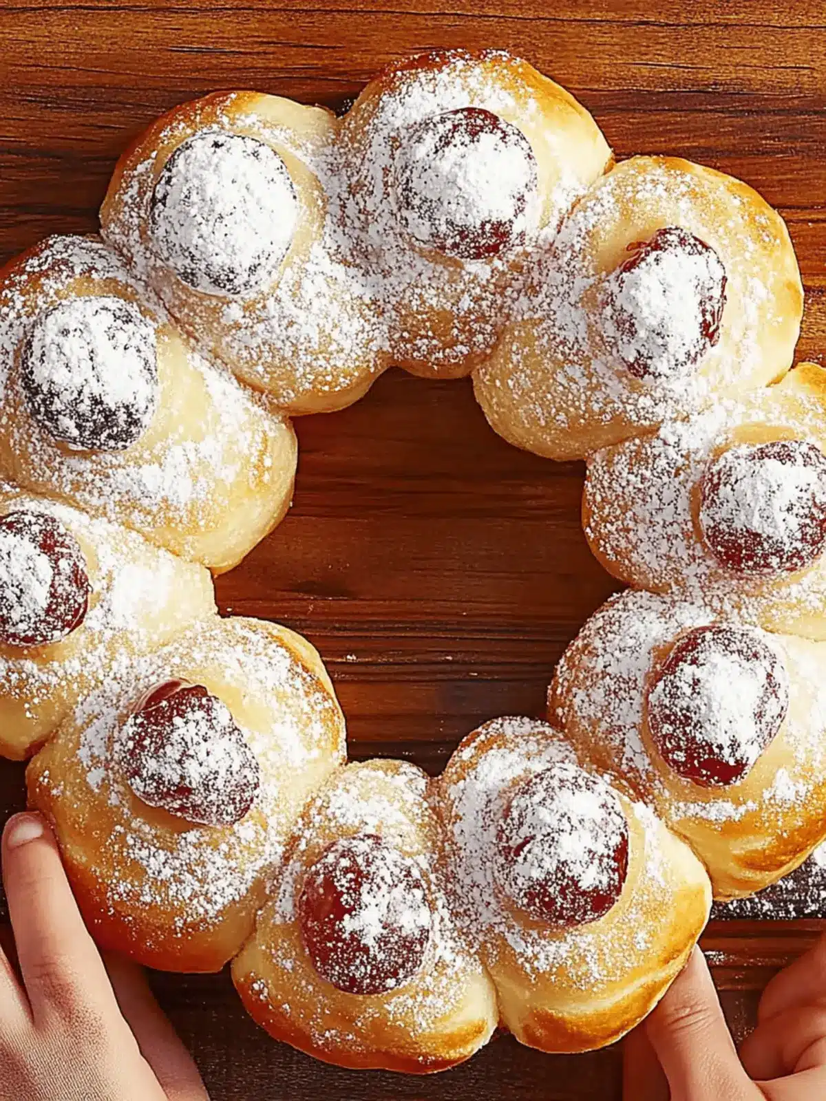 Pull-Apart Jelly Donut Hanukkah Treat
