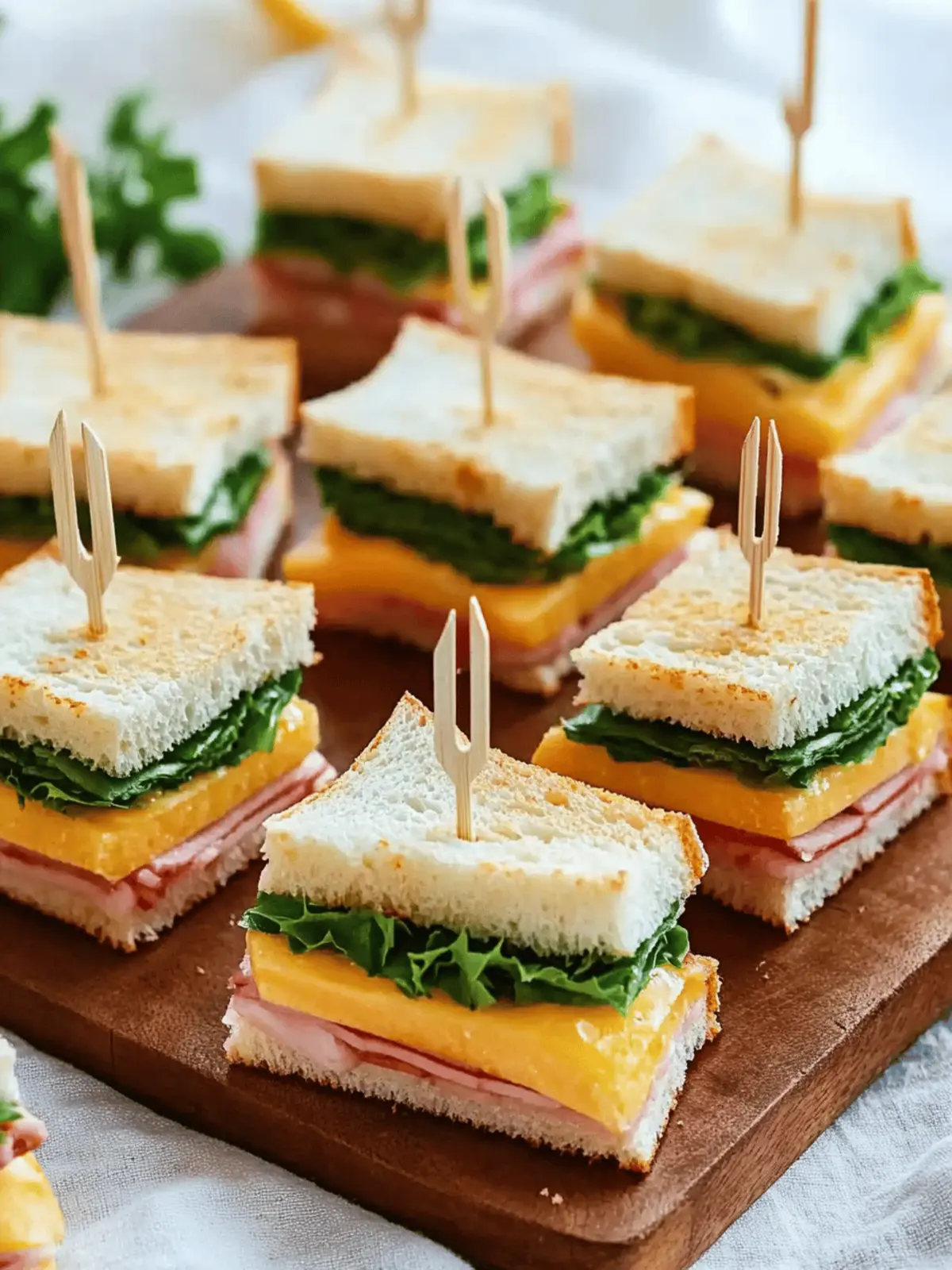 Juicy Mini Sandwiches for Parties