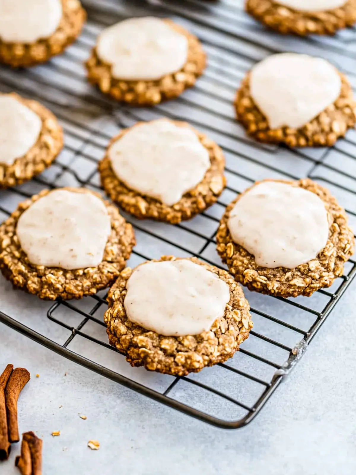Chewy Iced Gingerbread Oatmeal Cookies You'll Adore 2 Chewy Iced Gingerbread Oatmeal Cookies