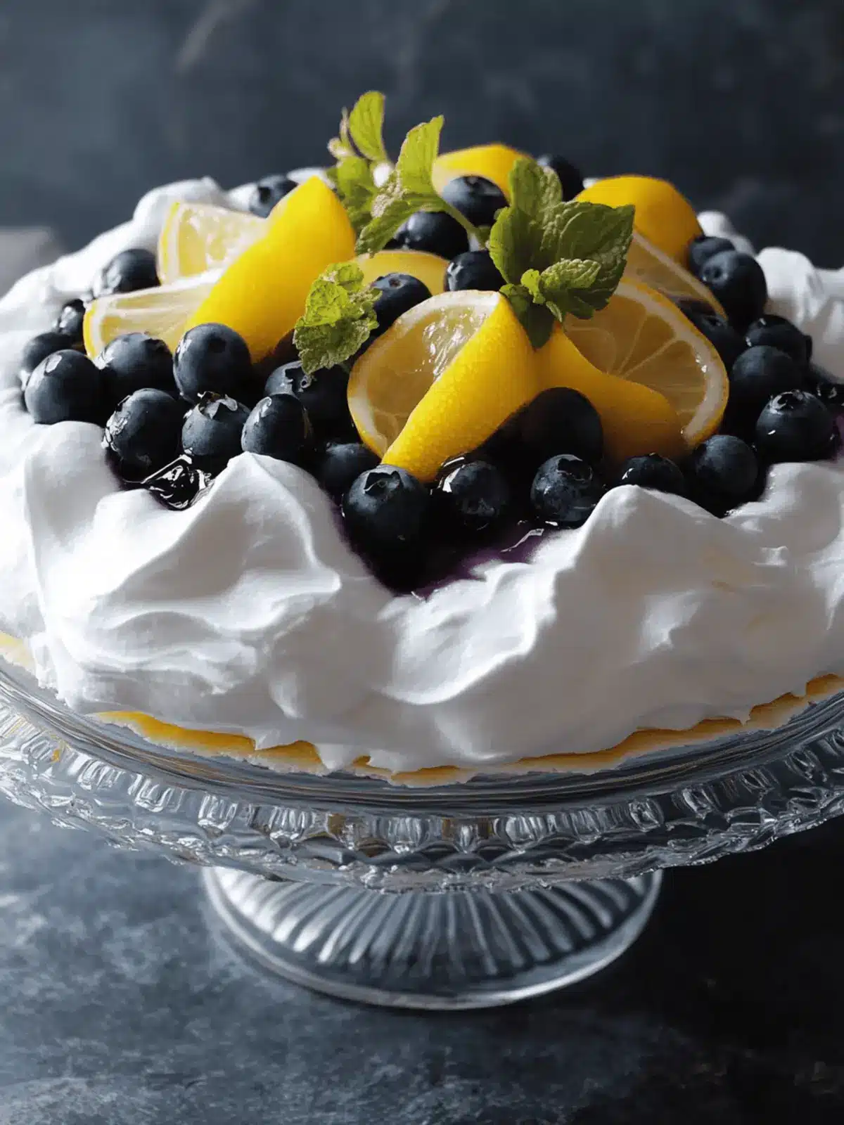 Whipped Lemon-Blueberry Cloud Pavlova: A Refreshing Delight 2 Whipped Lemon-Blueberry Cloud Pavlova