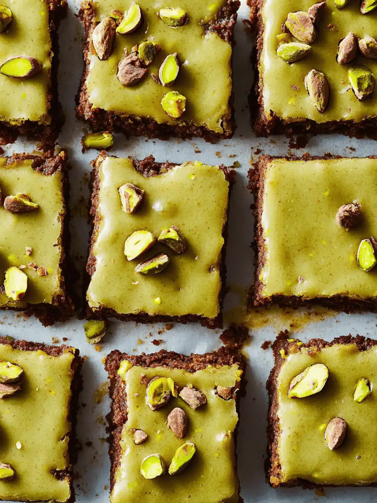 Decadent Pistachio Brownies with Brown Butter Bliss 5 Pistachio Brownies