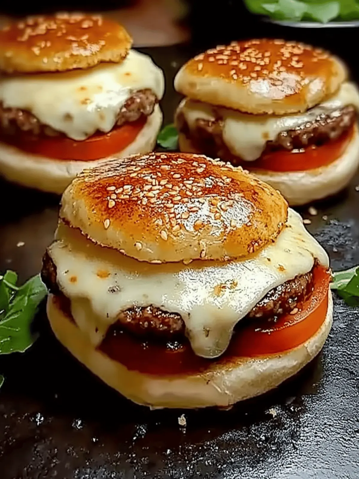 Salami burger with mozzarella