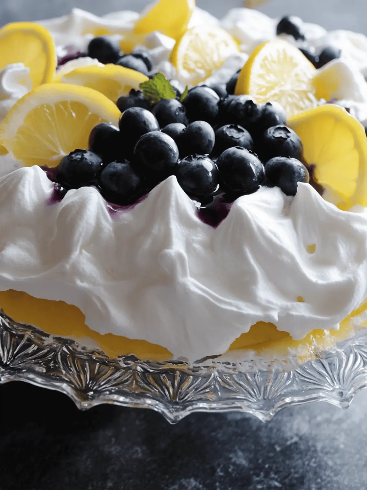 Whipped Lemon-Blueberry Cloud Pavlova: A Refreshing Delight 5 Whipped Lemon-Blueberry Cloud Pavlova