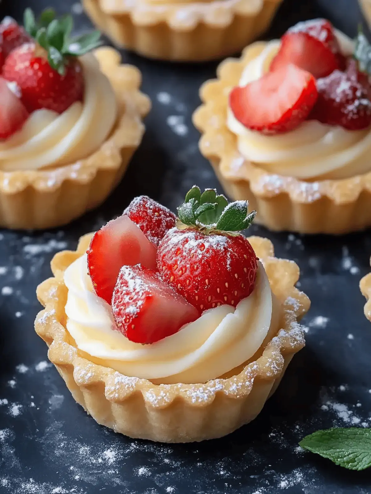 Fresh and Delicious Strawberry Tartlets Recipe