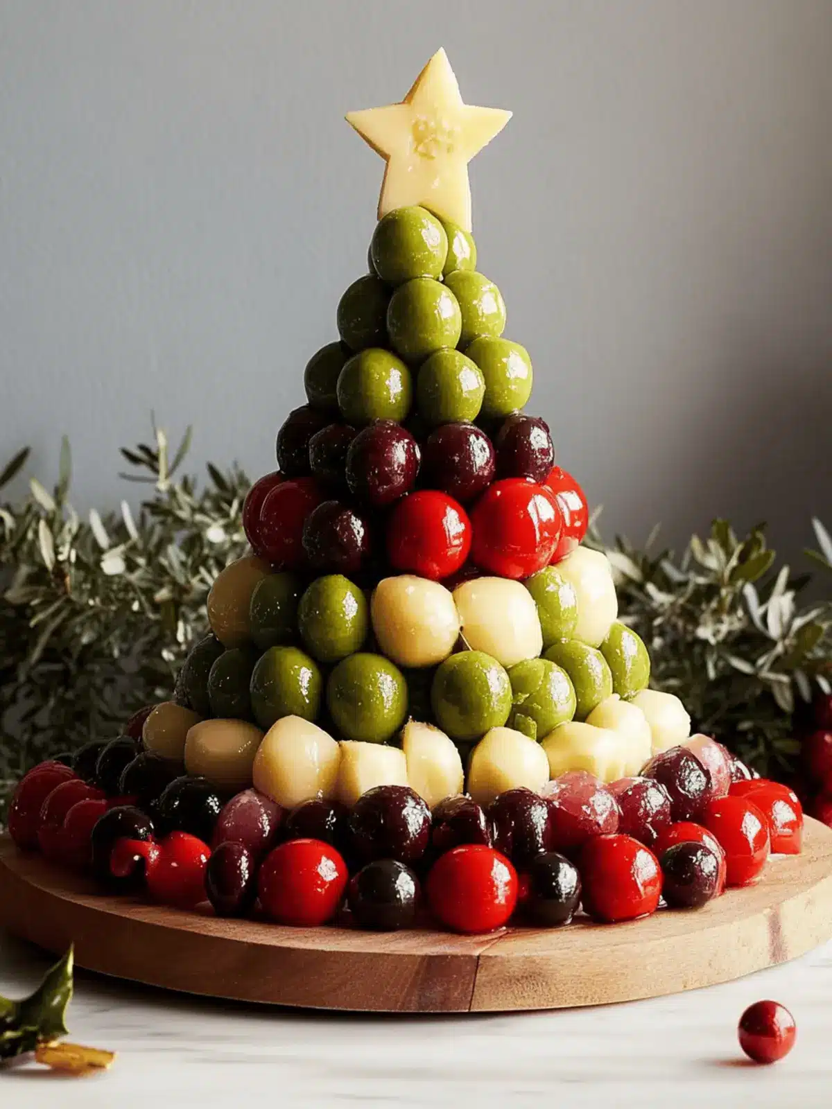 Delicious Antipasto Christmas Tree Cheese Ball Recipe for Festive Fun 4 Antipasto Christmas Tree Cheese Ball