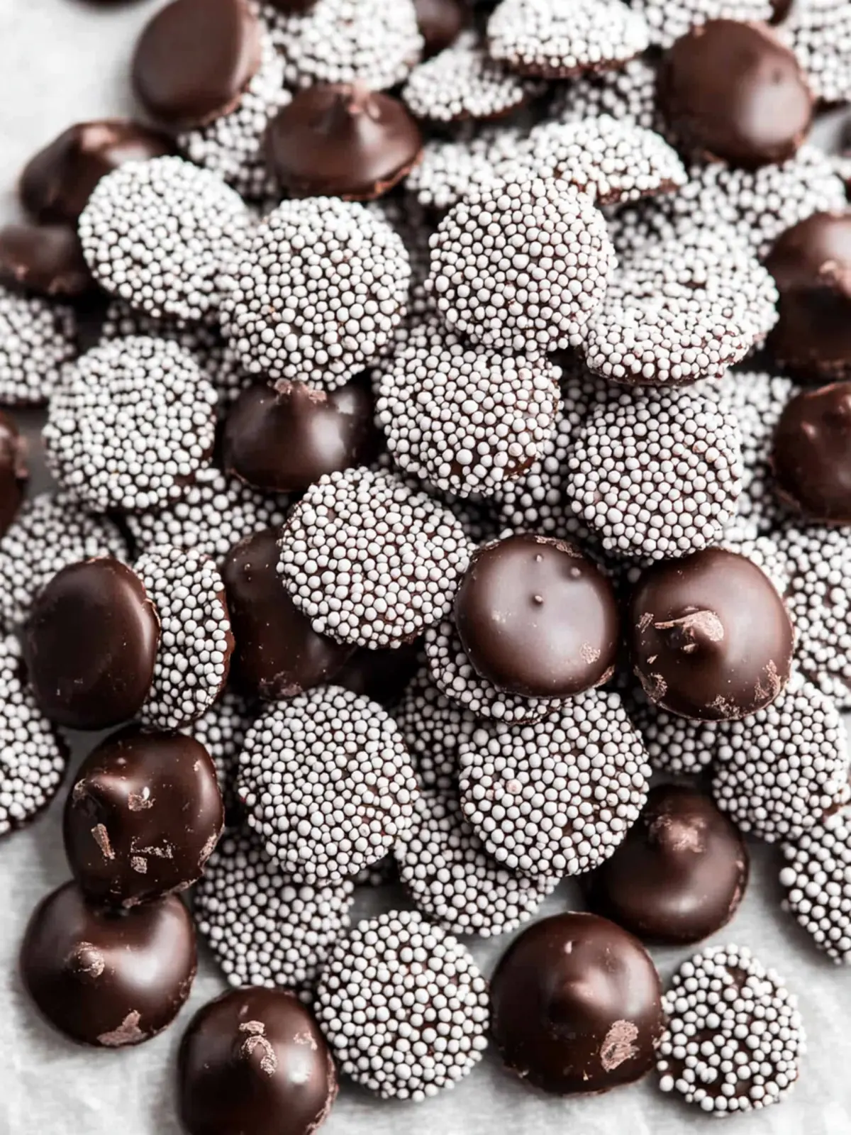 Homemade Chocolate Nonpareils Candy