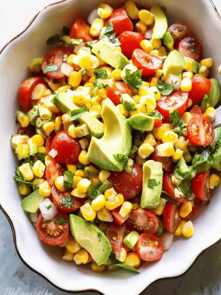 Corn, Avocado, and Tomato Salad