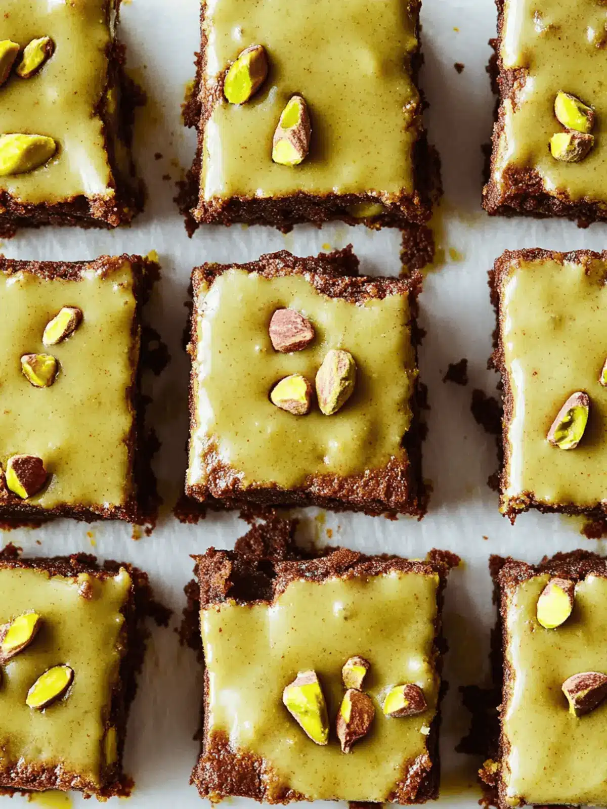 Decadent Pistachio Brownies with Brown Butter Bliss 2 Pistachio Brownies