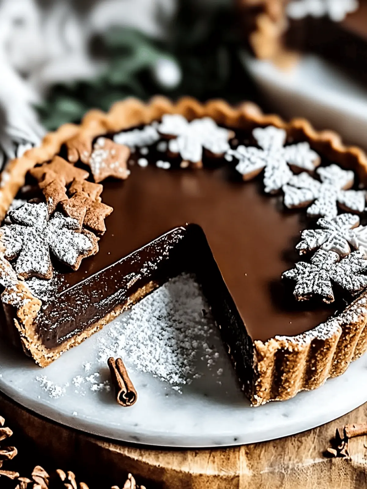 Decadent Vegan Chocolate Gingerbread Tart for Holiday Bliss 2 Decadent Vegan Chocolate Gingerbread Tart for Holiday Bliss