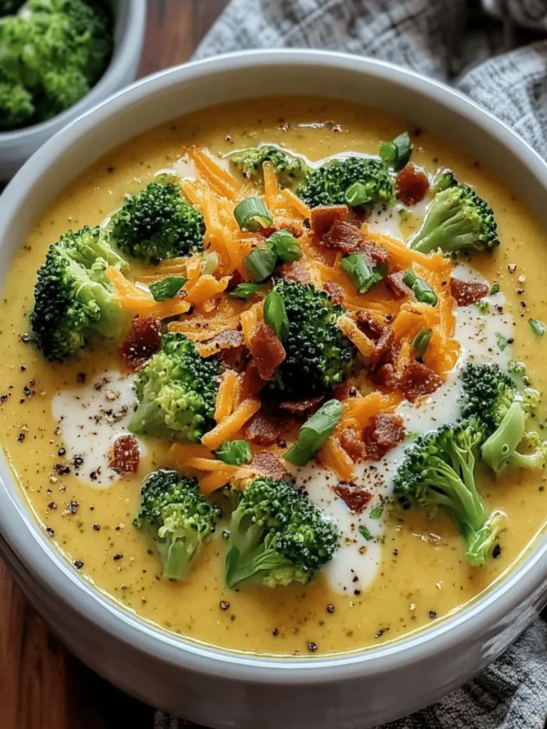 Loaded Broccoli Cheddar Soup