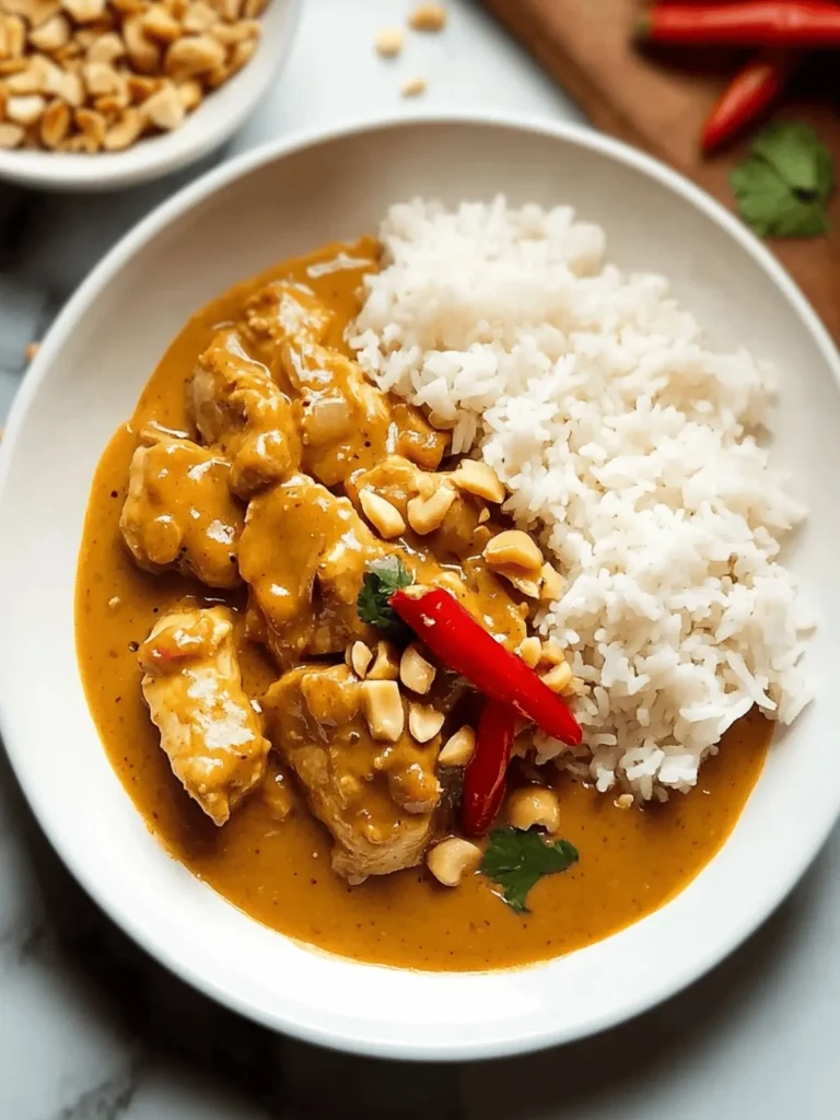 Slow Cooker Satay Chicken