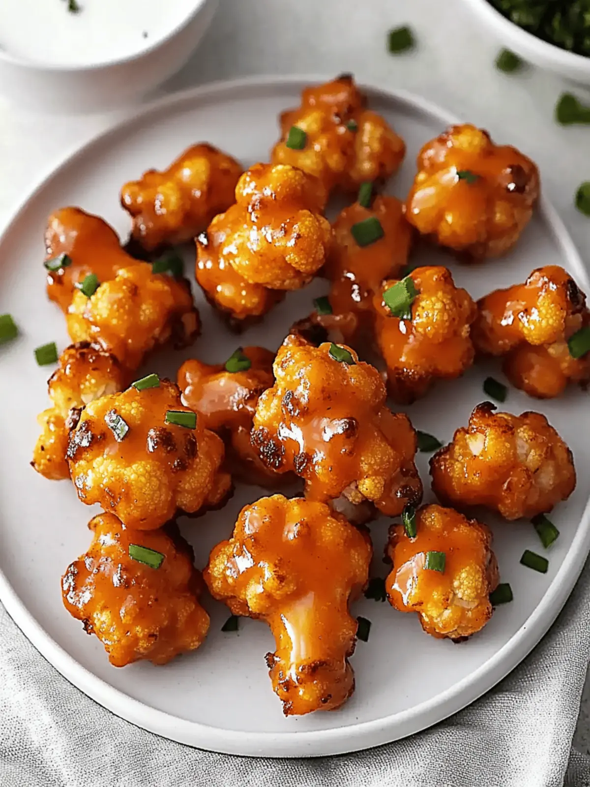 Buffalo cauliflower wings are the perfect snack!