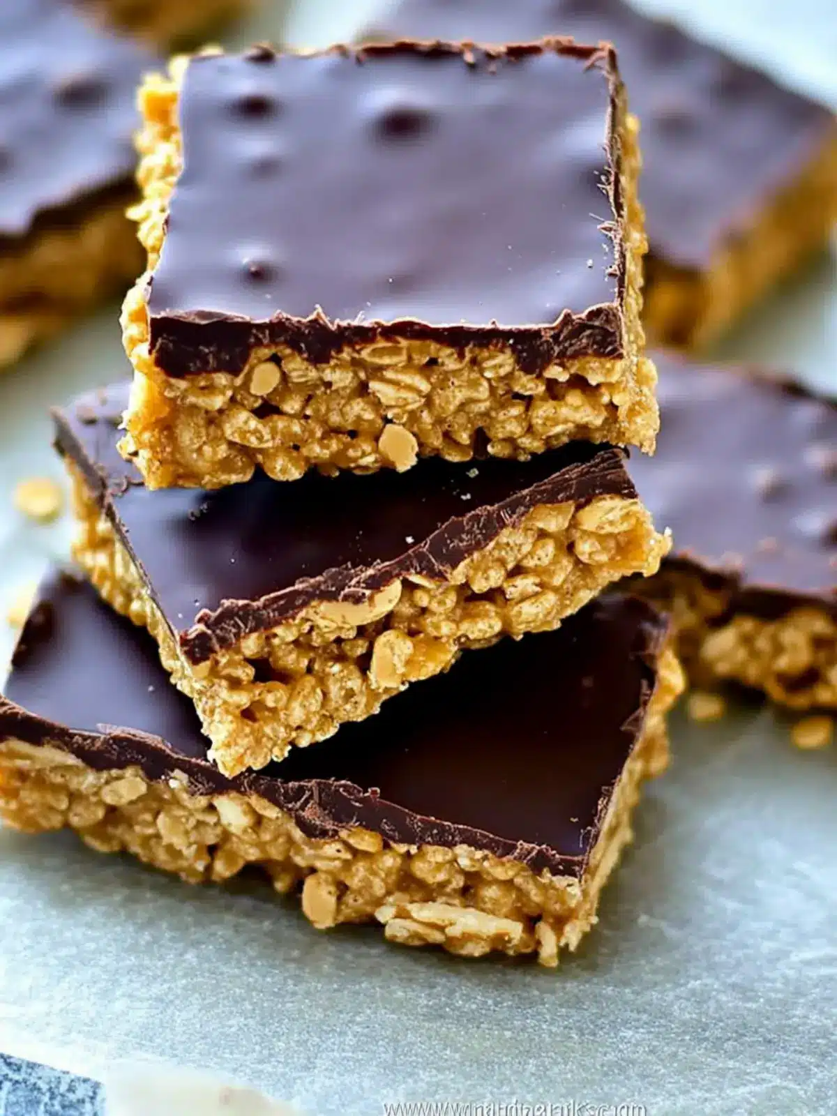 Decadent No-Bake Chocolate Cashew Butter Rice Krispie Treats 2 No-Bake Chocolate Cashew Butter Rice Krispie Treats