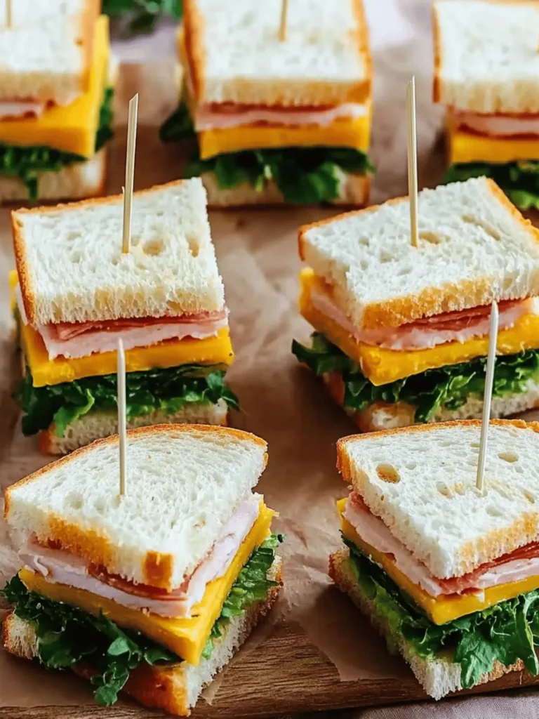 Juicy Mini Sandwiches for Parties