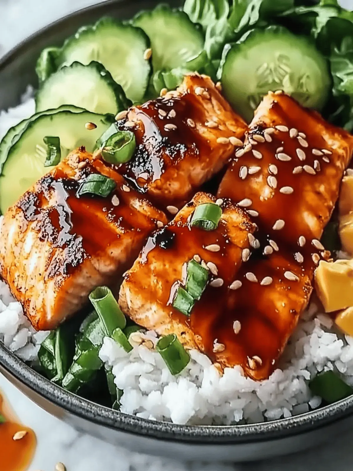 Sriracha Honey Salmon Bowls: A Go-To 20-Minute Dinner Delight