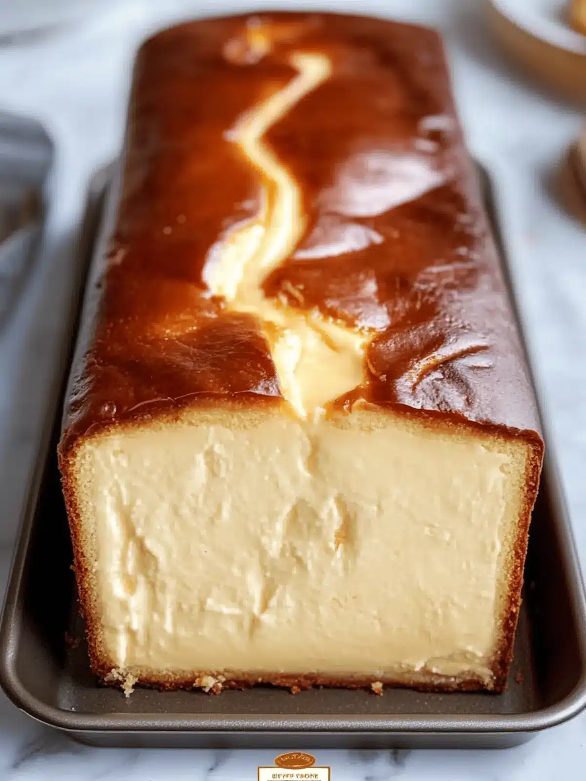 Burnt Basque Cheesecake in a Loaf Pan