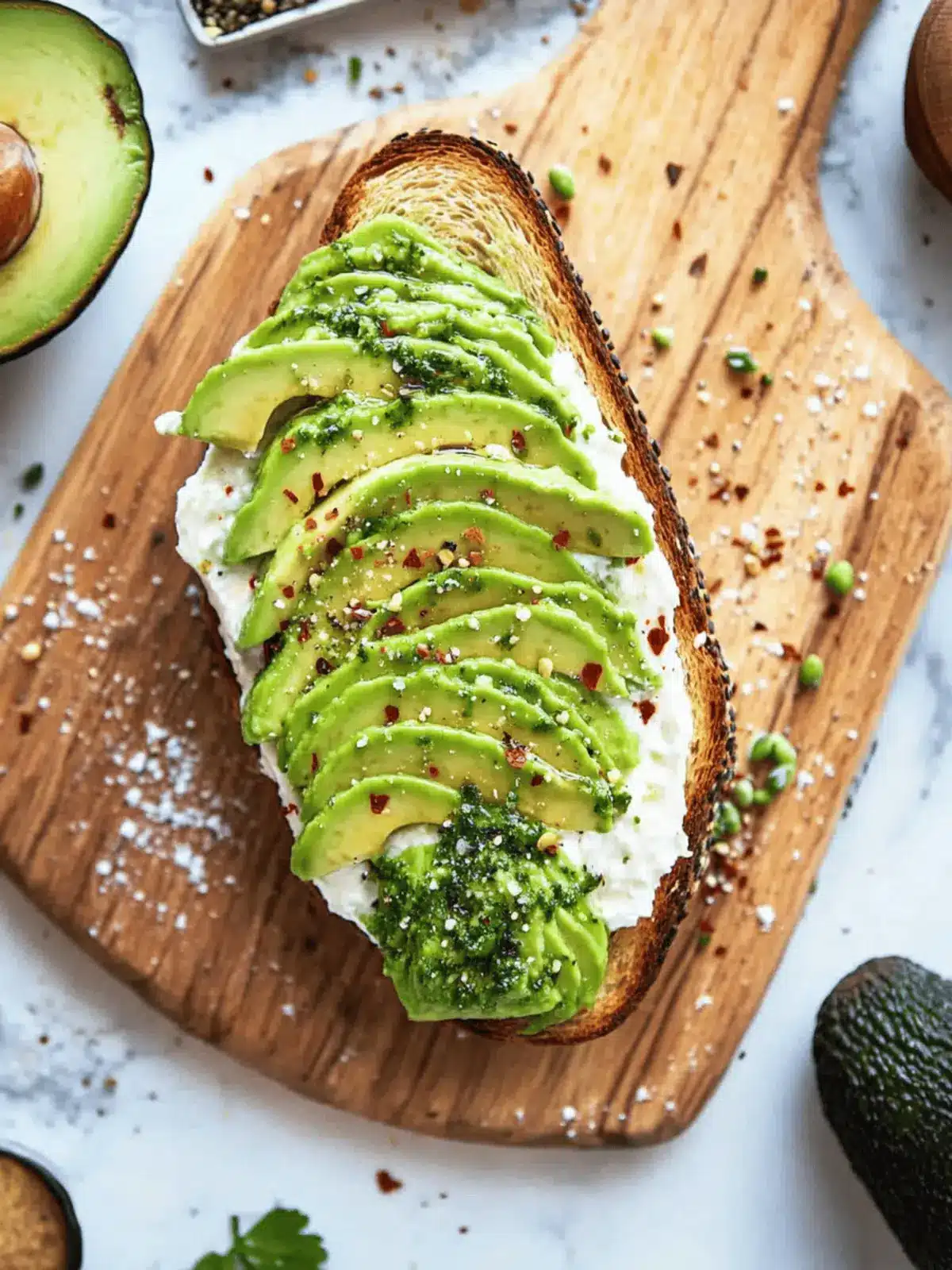 Avocado Cream Cheese Toast